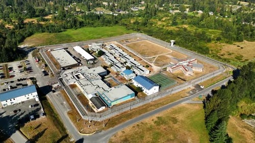 Aerial View Of Mission Institution, Medium Security Within The Canada Service Correctional In Missio