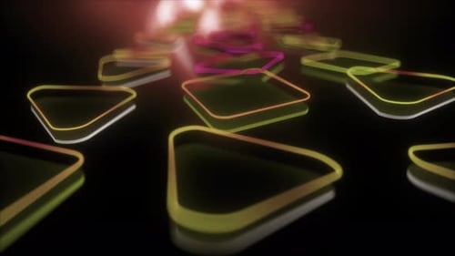 Seamless Colorful Neon Shapes