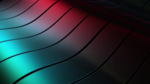 4k Colored Glossy Wave Background