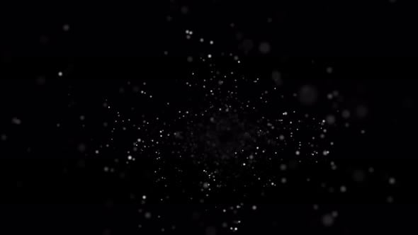 Sparkling White Particles Bokeh Background Overlay, Backgrounds Motion ...