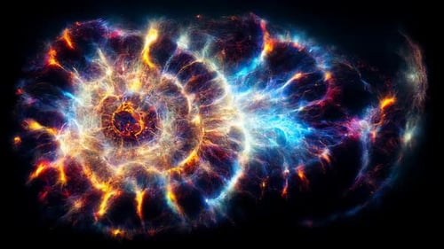 Space Nebula Colorful video moving stars space rotation nebula HD