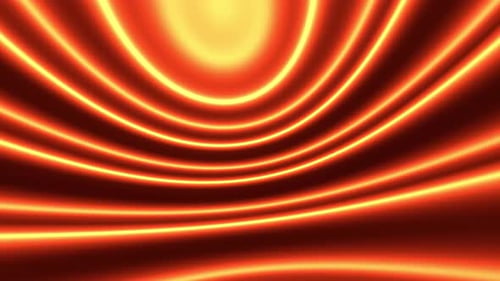 Orange Sun Waves Vj Loop Background