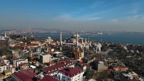 Istanbuler Moschee und Stadtbild, Türkei