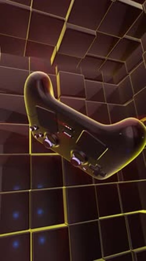 Futuristic Gaming Controller Animation