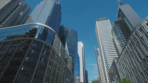 Modern Skyscrapers Rising in the City