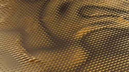 Abstrakte Goldexplosions-Hintergrundanimation Waving Loop Able