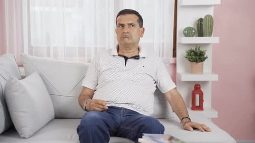 Aggressive man.