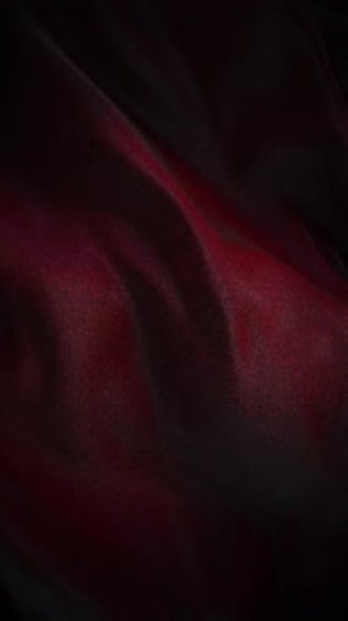 Elegant Dark Red Flowing Fabric Waving Texture Background