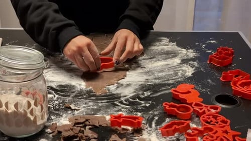 Festive Cookie Baking With Christmas Cookie Cutters
