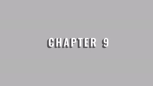 Chapter 9 Title Card Animation on Gray Background