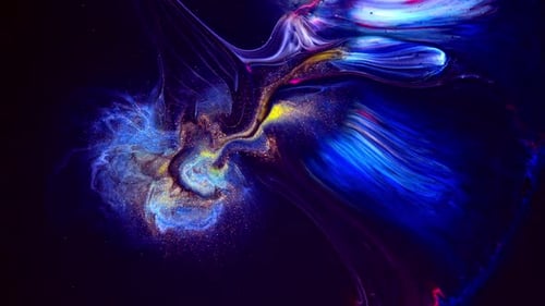 Abstract Cosmic Liquid Swirls in Space