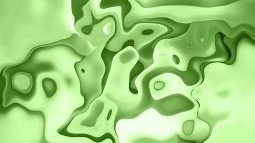 Dynamic Green Abstract Fluid Morphing Background Loop