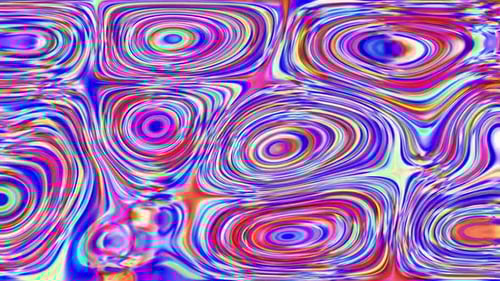 Abstract Psychedelic Fluid Swirls Background Motion