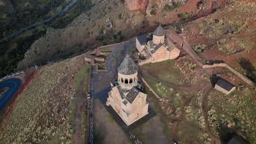 Monastère de Noravank et paysage de gorge, Arménie