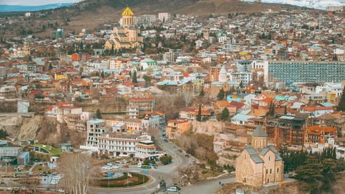 Tbilisi Georgia Elevated Top Scenic