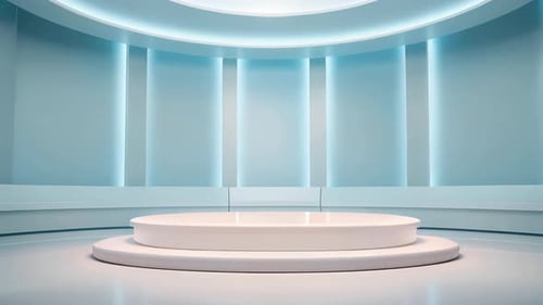 Modern Virtual Studio Stage Background for Business Presentations