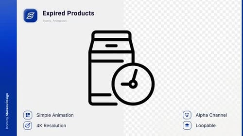 Animation Symbol für abgelaufene Produkte