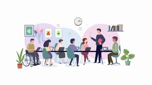 Job Interview Animation, Backgrounds Motion Graphics ft. job interview ...