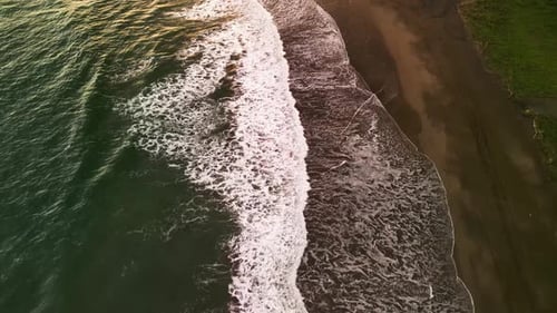Ocean Waves Along The Beach