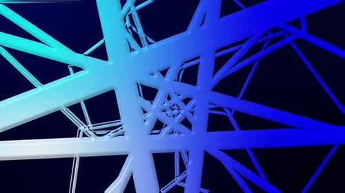 Dynamic Blue Gradient Tunnel Motion Background