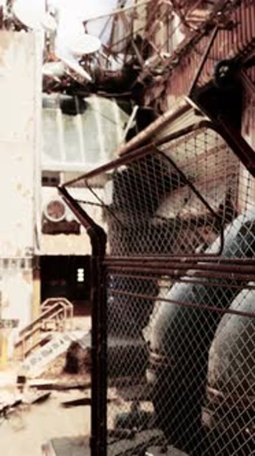 A Warehouse Filled with Stacks of Used Tires