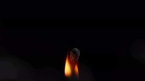 Striking a Light Match 4k