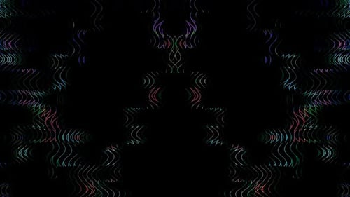 Hypnotic Colorful Wavy Lines Abstract Background Animation