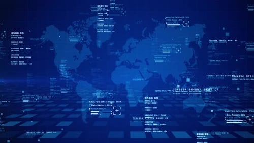 Weltweite Datennetzkarte 02048