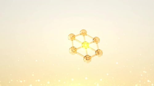 Golden Hexagonal Molecular Grid Growth Science Background