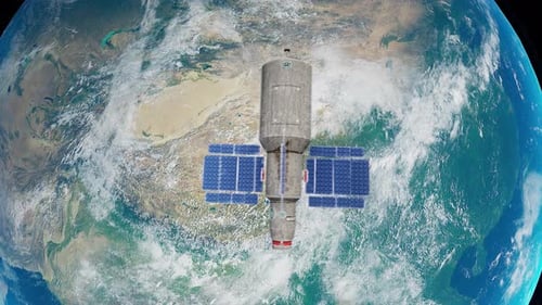 Orbiting Satellite Captures Breathtaking View Of Earth In Space