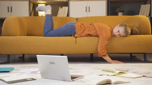 Depressed college student, problems.