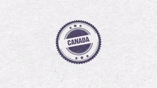 Canada Golden Rubber Stamp