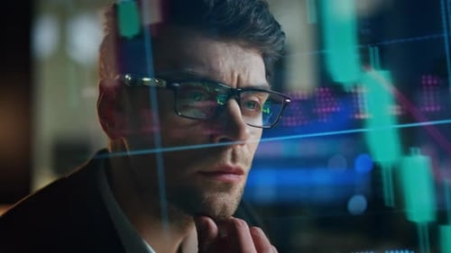 Holographische Datenanalyse bei Nacht