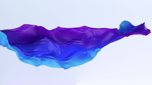 Cloth Piece of Textiles Slow Motion Animation