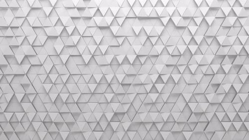 White triangles abstract pattern animation background