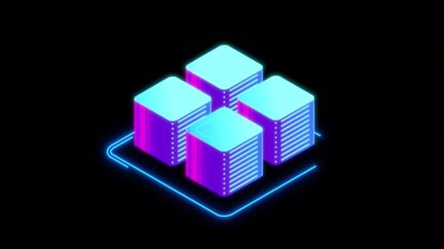 Datenwissenschaftliche Animation 4K auf Alpha