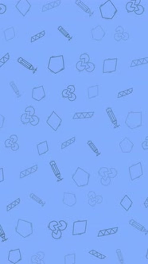 Geometry Pattern Animation Seamless Geometric Shapes Abstract Blue Background Line Art