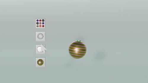 3D Loop Christmas Interface Animation