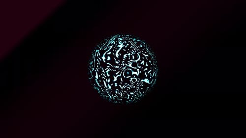 Sphere explosion black background