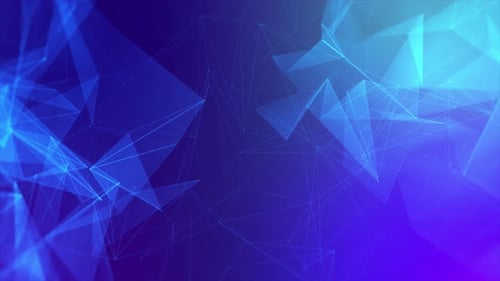 Plexus Technology Digital Background Loop Blue