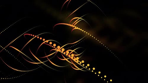 Abstract Neon Particle Curves Background 4K