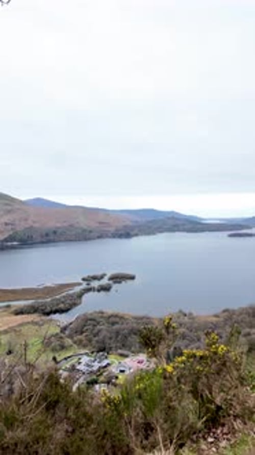 Scenic Vista And Ecotourism Destination Panoramic View Of Derwentwater And Bassenthwaite Lakes
