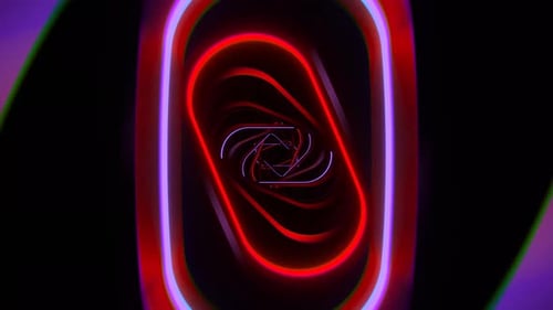 Leuchtender Hintergrund der visuellen Videokunst