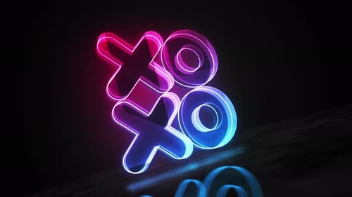 Concept numérique XOXO Love Kiss Symbol Loop