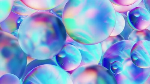 Translucent Glass Spheres Abstract Background