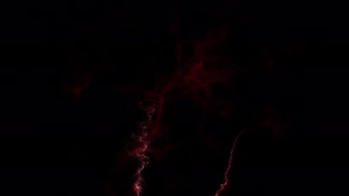 Abstract Red Plasma Energy Reveal Animation