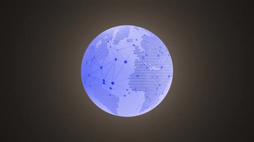 Rotierende Planetenkugel, die sich um 360 Grad dreht, dreht sich um den Planeten der schönen Erde, 1133