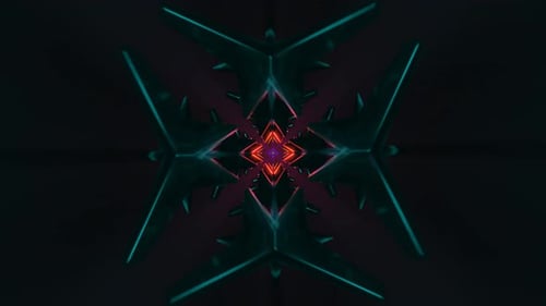 A Rhythmic VJ Loop Featuring Dynamic Neon Disco Pulses