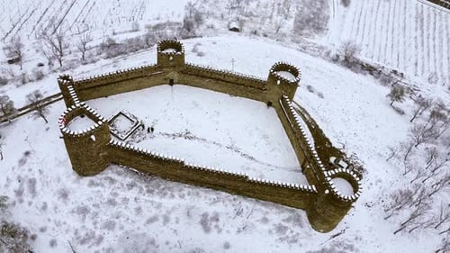 Winter Wonderland at Chailuri Fortress Surrounded By Snow