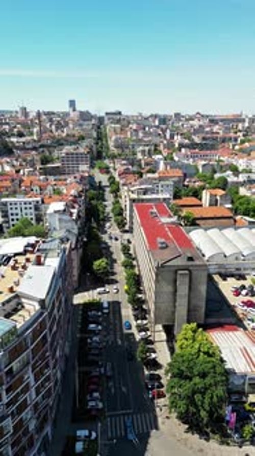 Drone View Above The City Of Belgrade Uhd